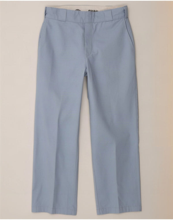 Dickies Pantalon Chino Droit Femme W26 L25 Bleu Polyester