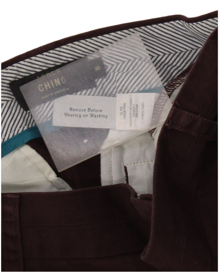 J. CREW Short Chino Femme US 8 Medium W32 Coton Marron