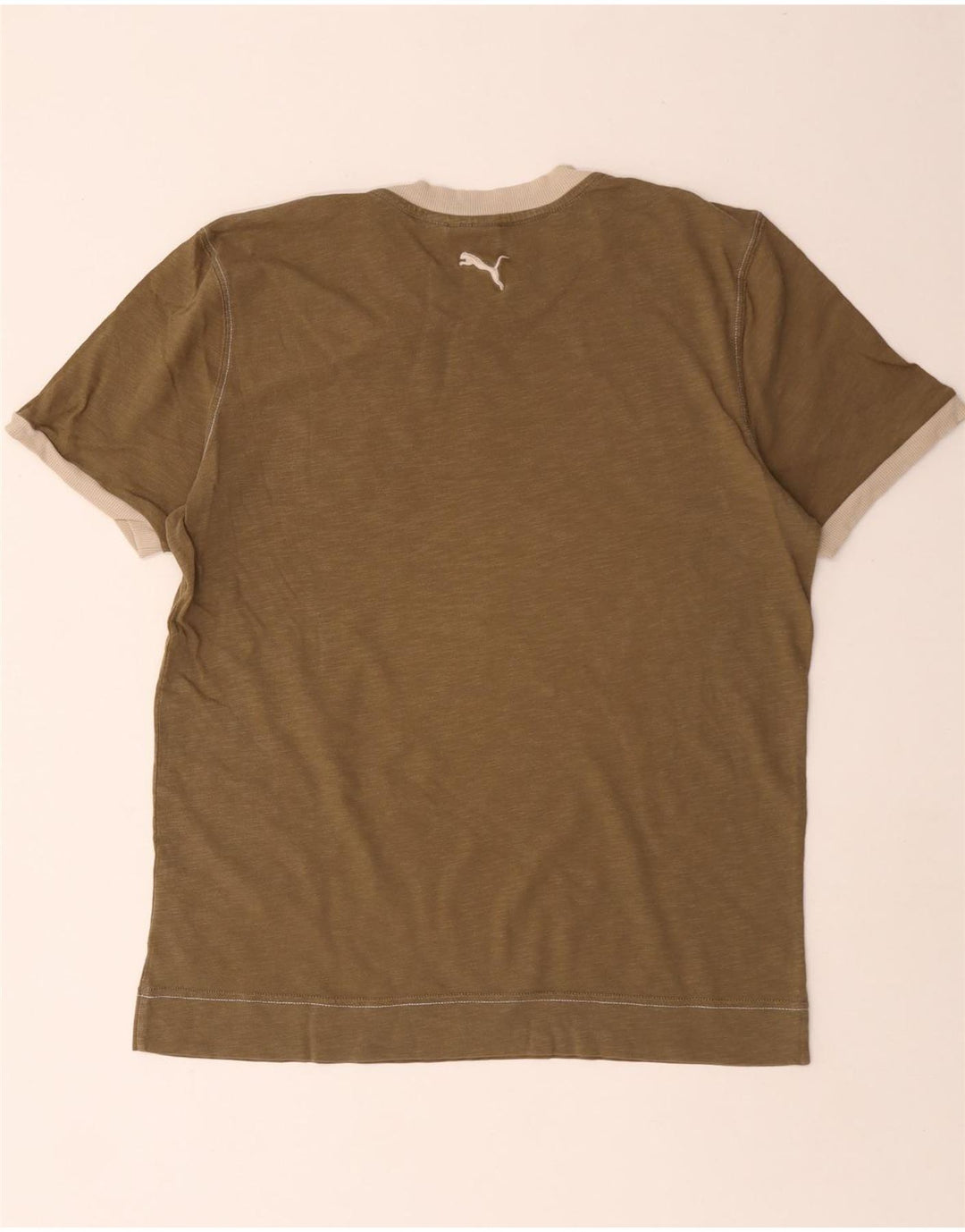 Puma T-Shirt Graphique Homme Marron Moyen Coton