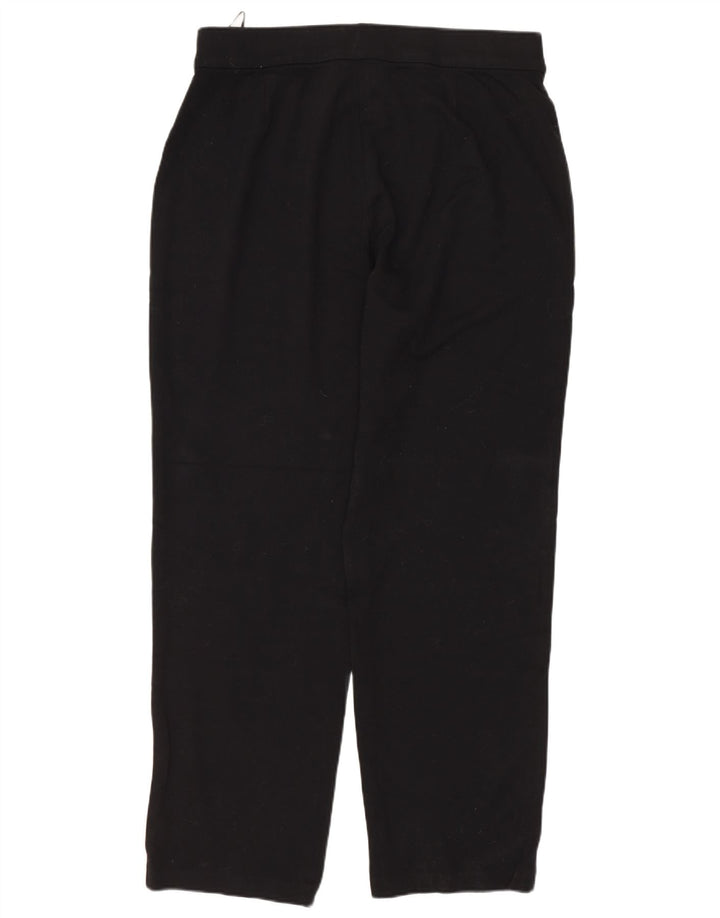 MARKS & SPENCER Pantalon décontracté fuselé pour femme UK 14 Large W34 L28 Noir