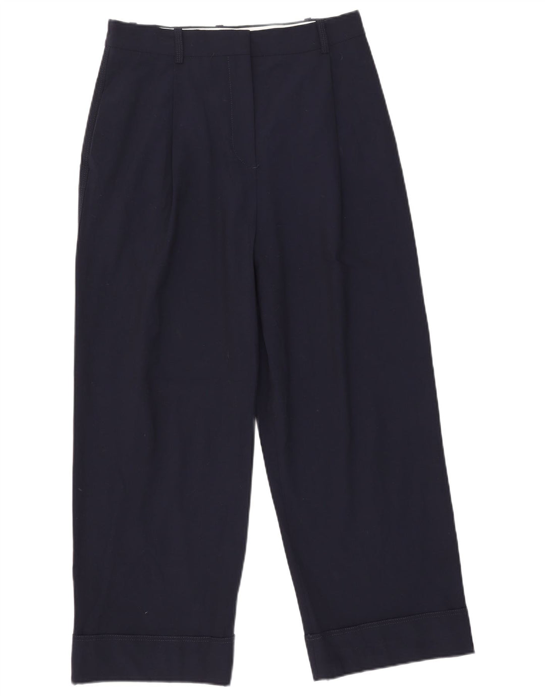 Zara Pantalon Chino Pegged Femme Moyen W30 L26 Bleu Marine