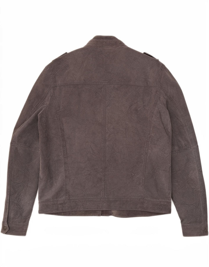 Conbipel Veste en Cuir Militaire Homme IT 52 Grand Cuir Gris