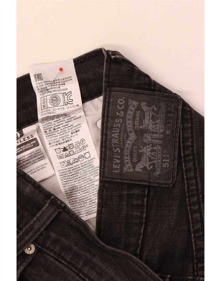 Levi's Jean Slim 511 Homme W33 L28 Gris Coton