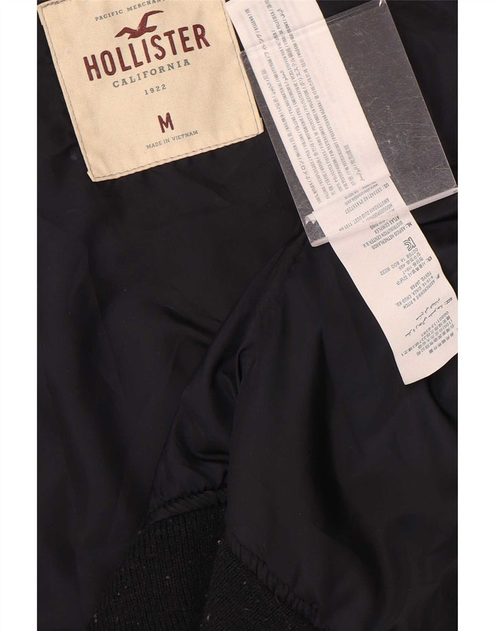 Hollister Veste Bomber Homme UK 38 Medium Bleu Marine Polyester