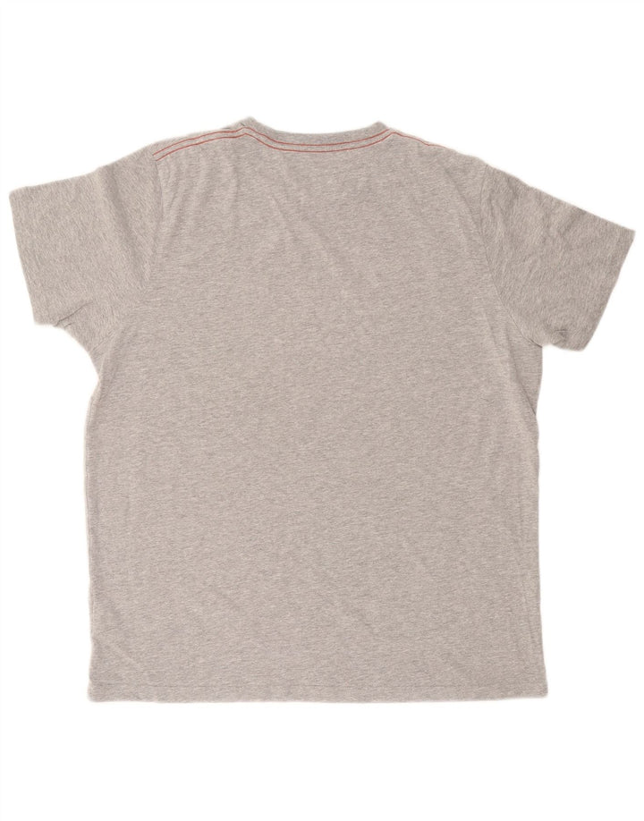 WEIRD FISH T-Shirt Graphique Homme Grand Gris Coton