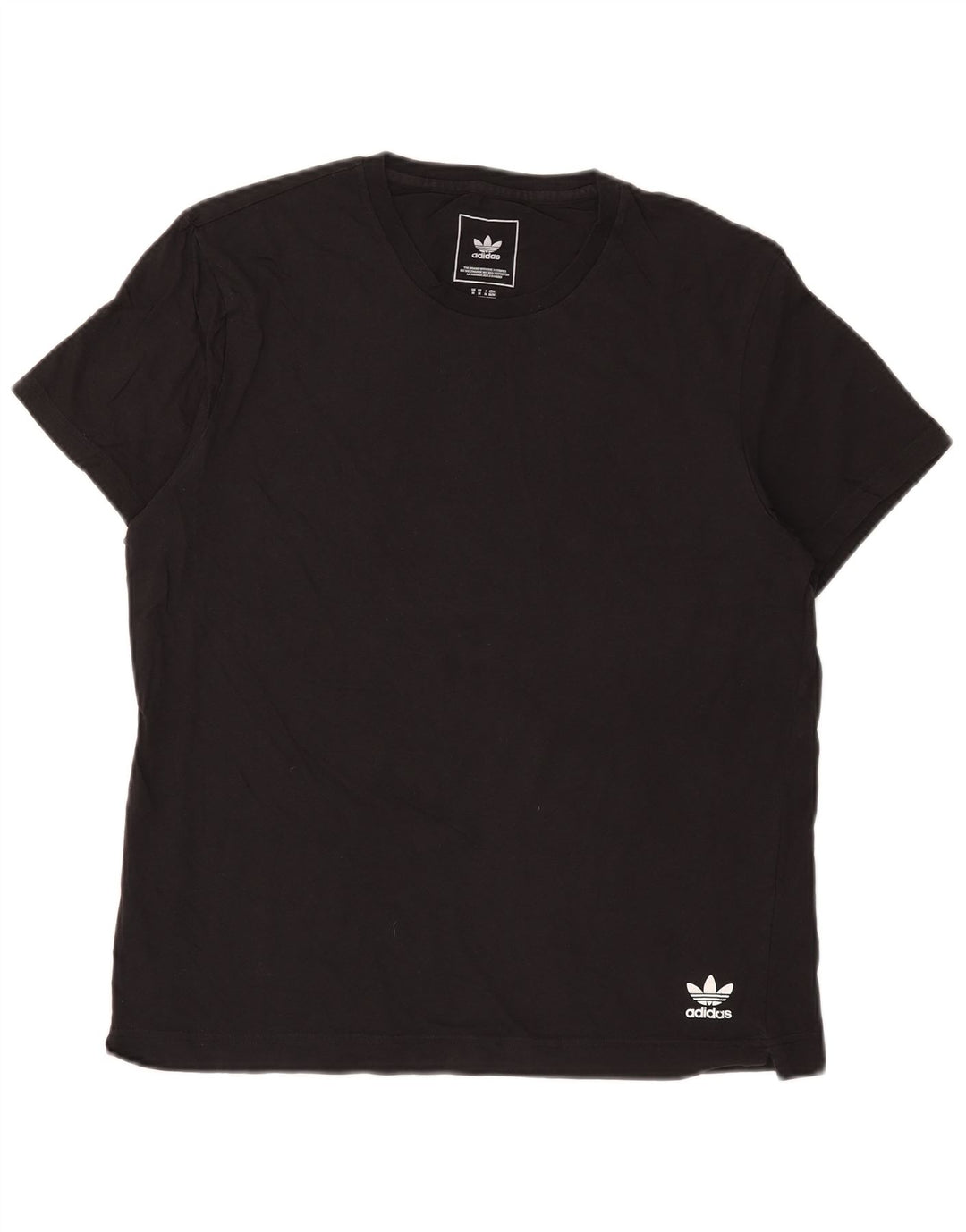 Adidas T-Shirt Homme Haut Noir Moyen Coton