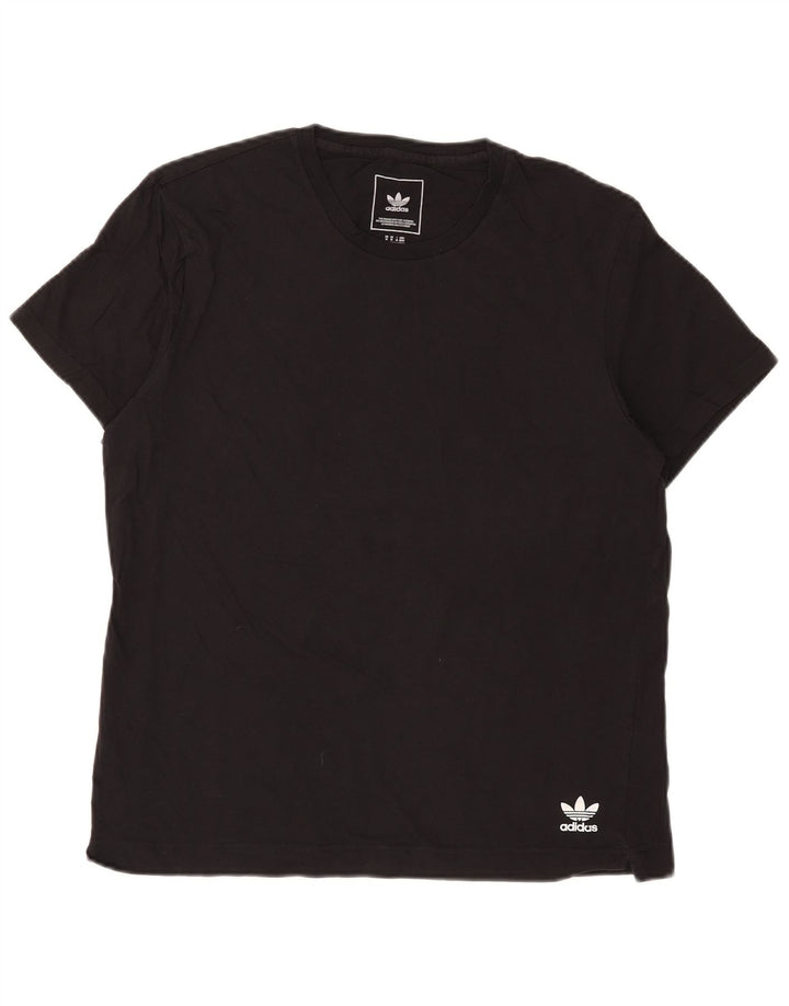 Adidas T-Shirt Homme Haut Noir Moyen Coton
