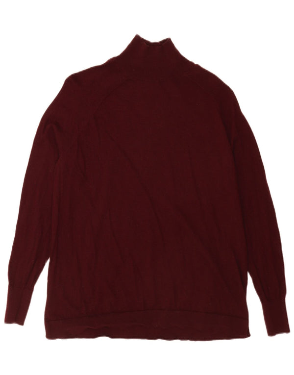 Massimo Dutti Pull à col roulé pour homme XS en laine bordeaux