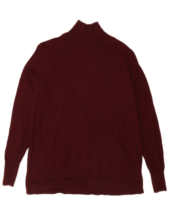 Massimo Dutti Pull à col roulé pour homme XS en laine bordeaux