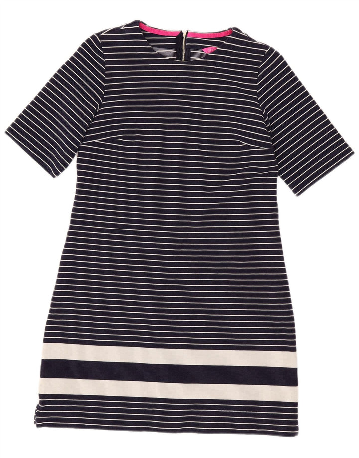 Joules Womens Basic Dress UK 12 Medium Bleu Marine Rayé Nautique