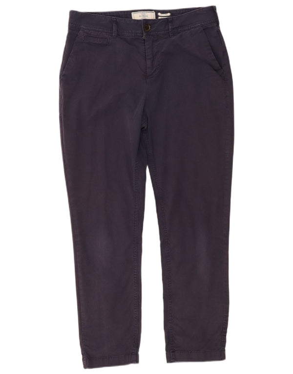 Fat Face Pantalon chino droit Devon pour femme UK 10 Small W30 L26 Bleu marine