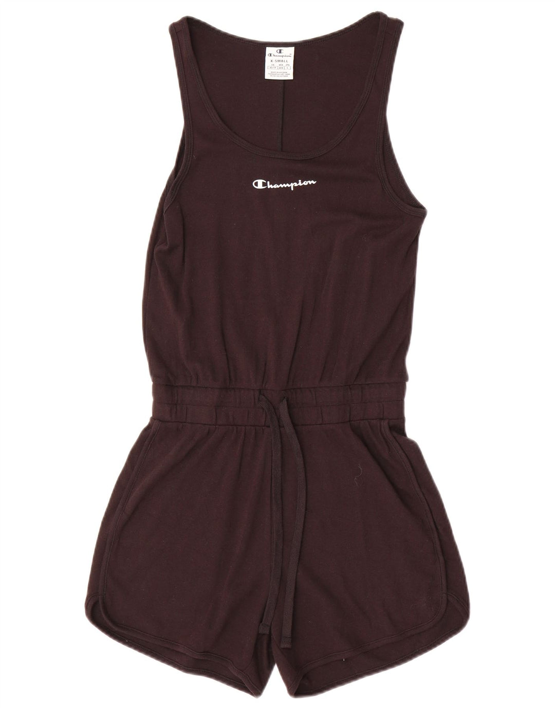 Champion Combishort sans manches pour femme UK 6 XS Noir