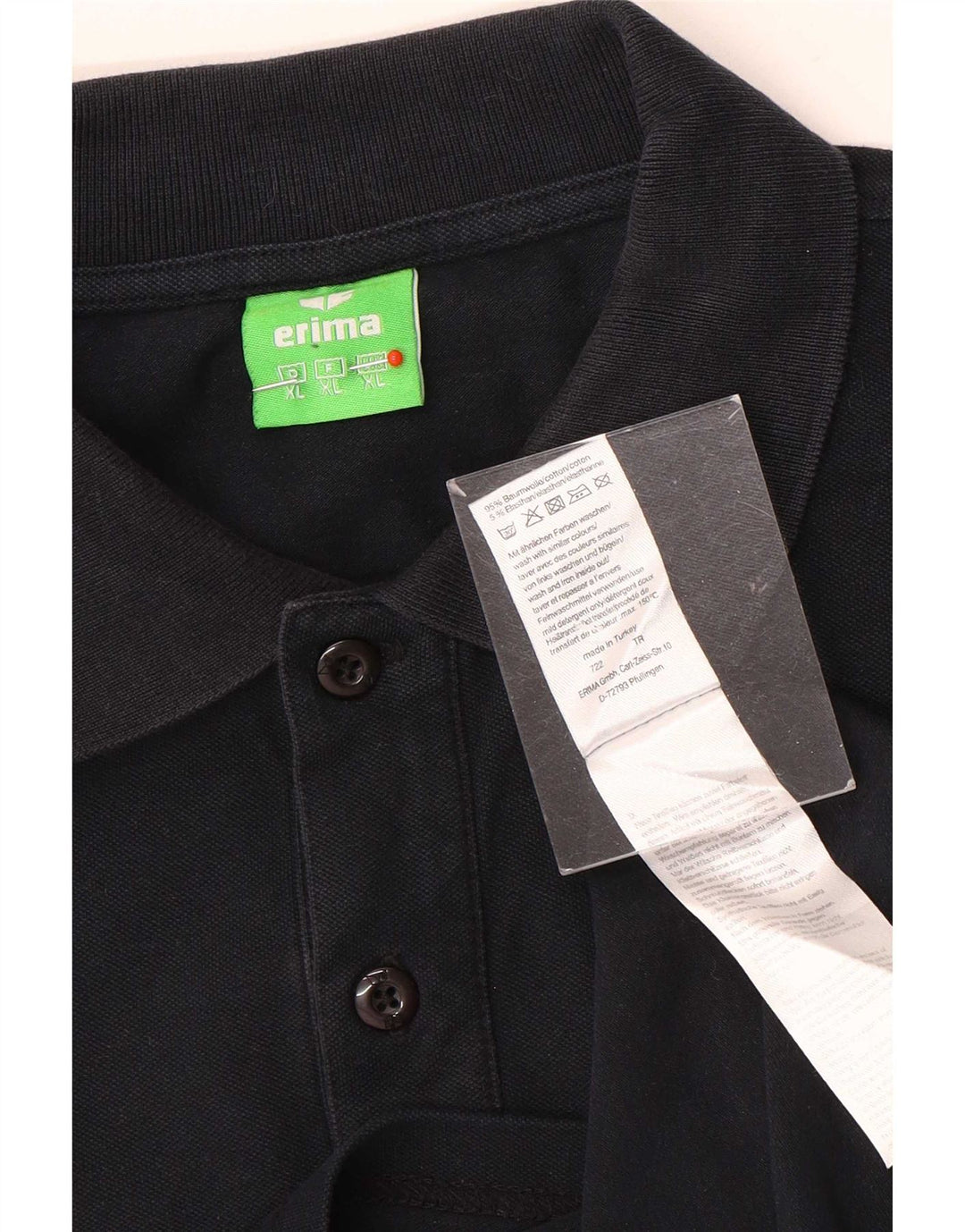 Erima Polo Graphique Homme XL Noir Coton