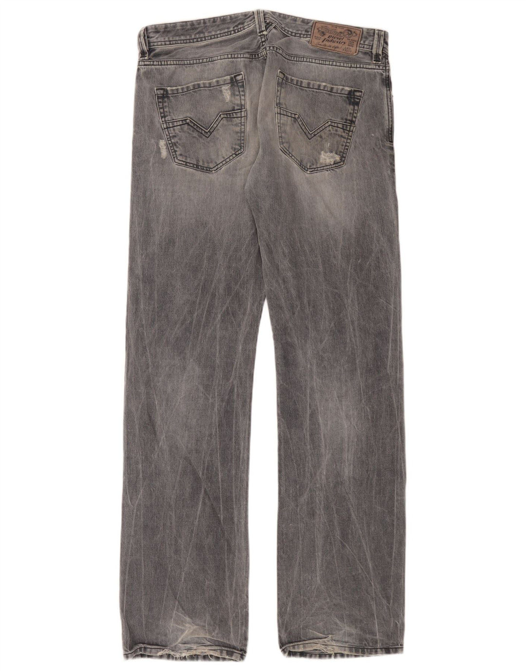 Jean droit cargo en détresse pour hommes Diesel W32 L34 coton bleu