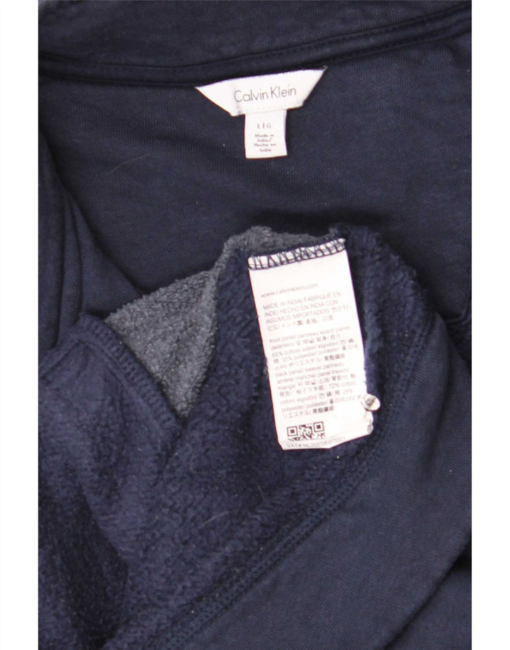 Calvin Klein Veste de survêtement pour homme en coton bleu marine Taille L