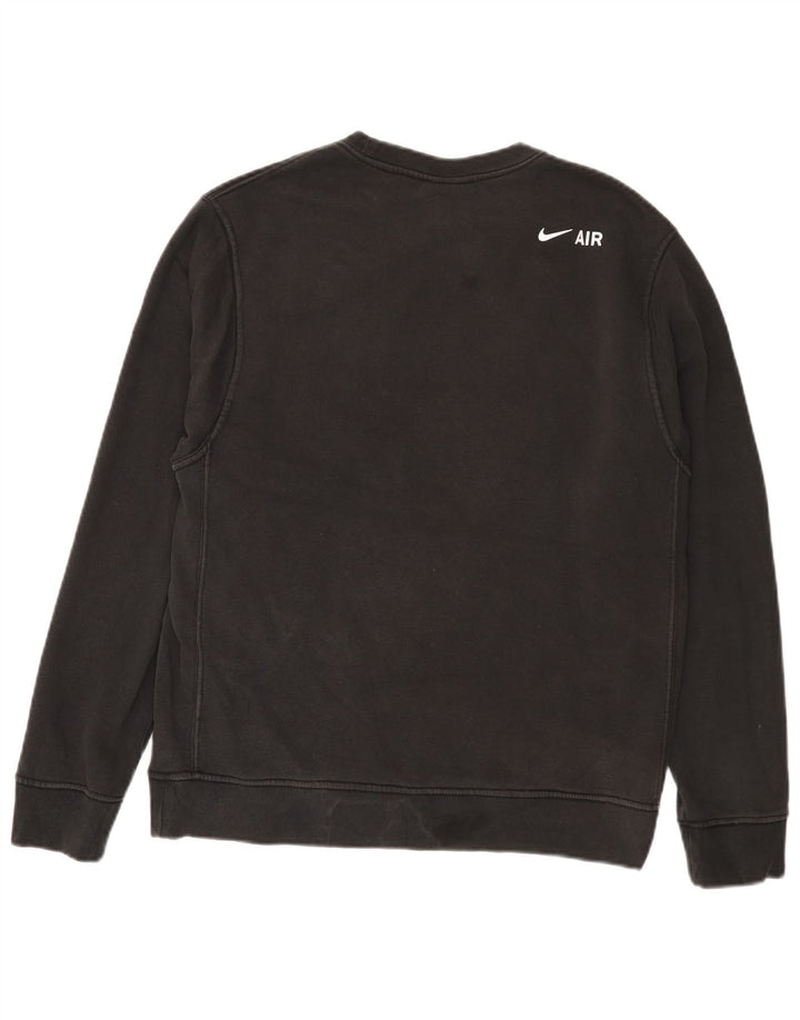 Nike Sweat-shirt graphique pour homme en coton noir Taille S