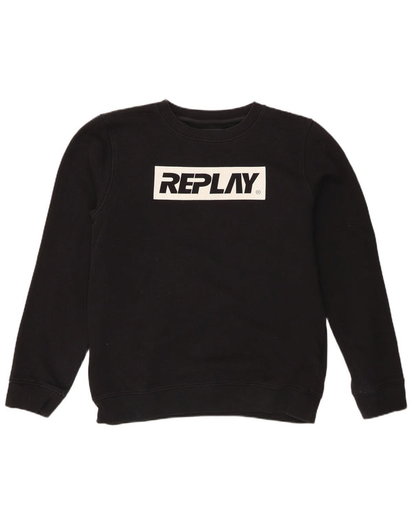 Replay Sweat-Shirt Graphique Homme Noir Moyen