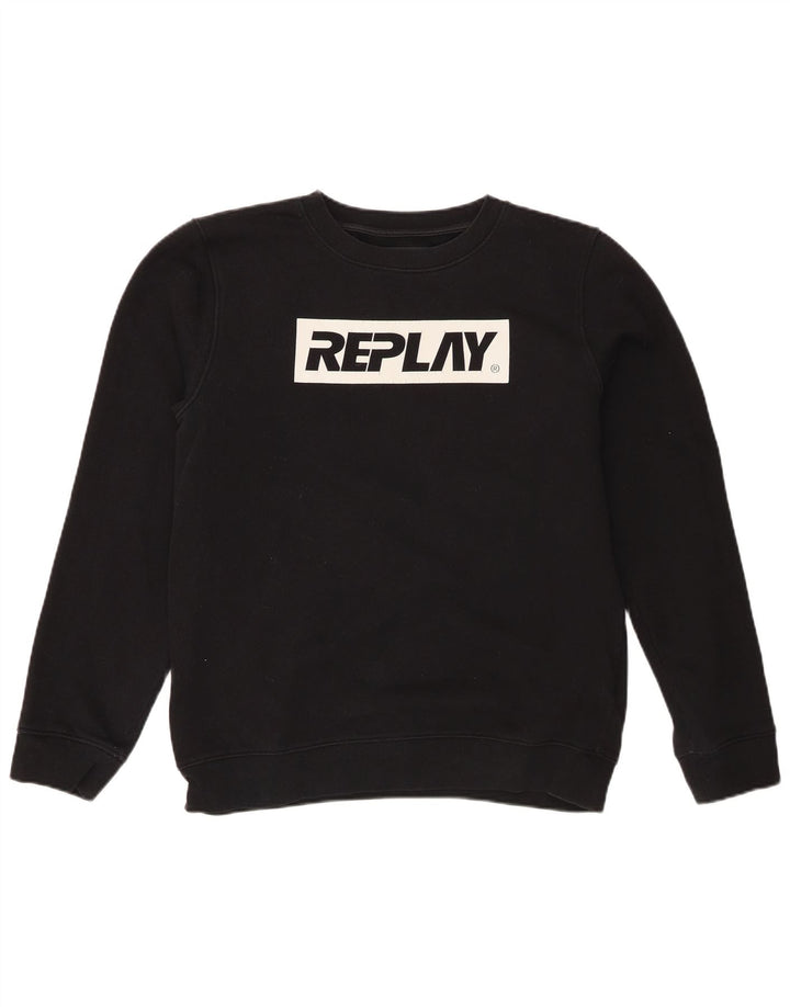 Replay Sweat-Shirt Graphique Homme Noir Moyen