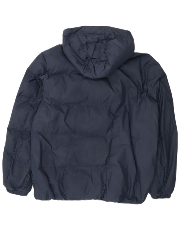 Tommy Hilfiger Veste matelassée à capuche pour hommes UK 46 2XL Bleu marine Polyester