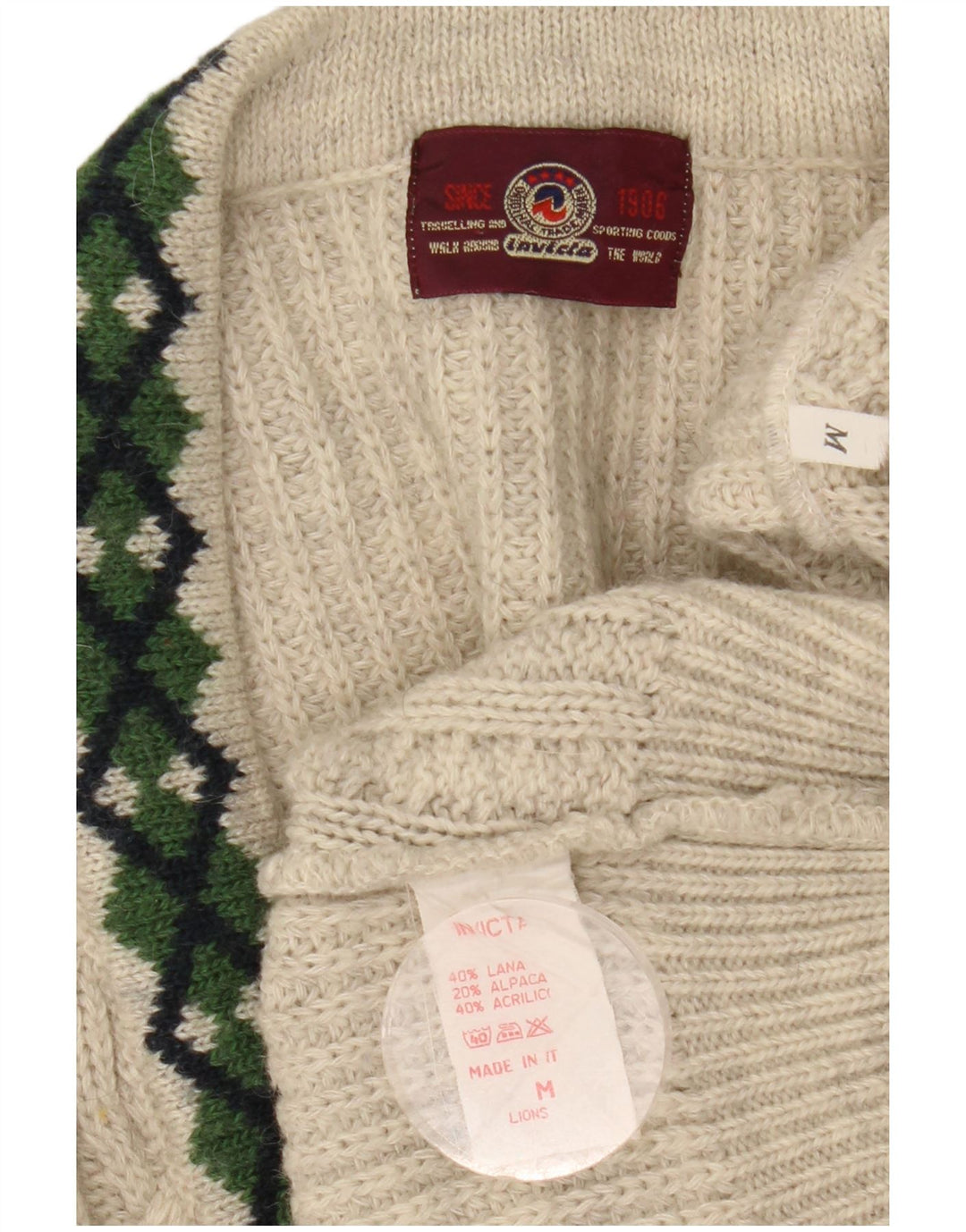 Invicta Cardigan coupe ample pour homme en laine gris moyen
