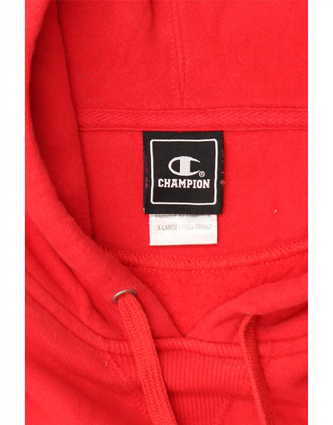Champion Pull à capuche pour homme XL Rouge Coton