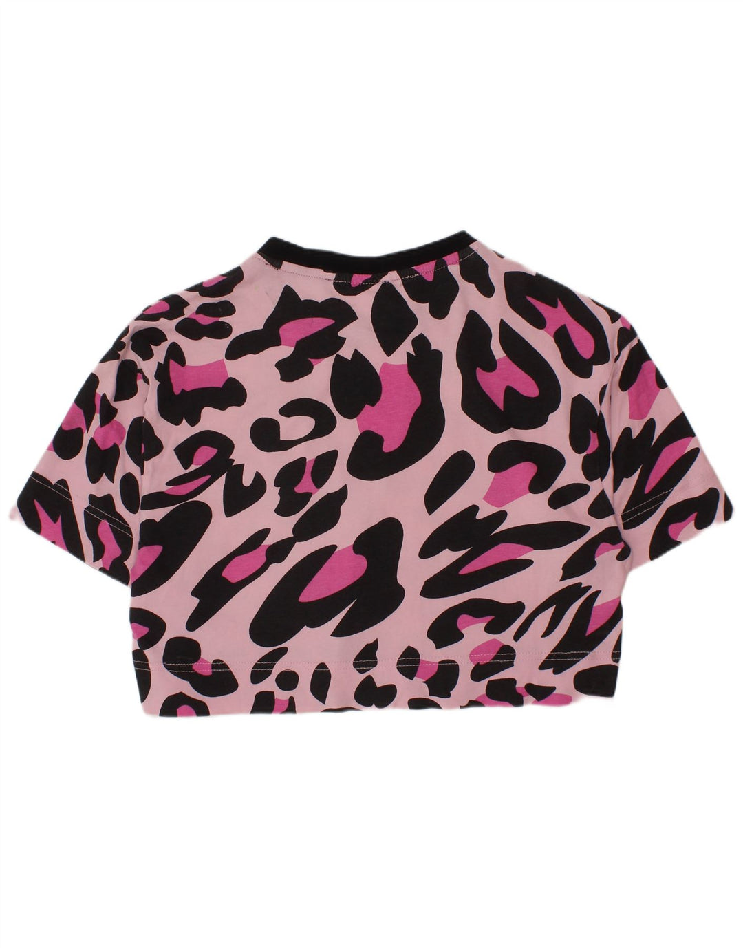 FILA T-shirt court graphique pour fille 9-10 ans en coton imprimé animal rose