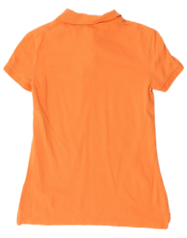 Tommy Hilfiger Polo Femme UK 6 XS Orange Coton