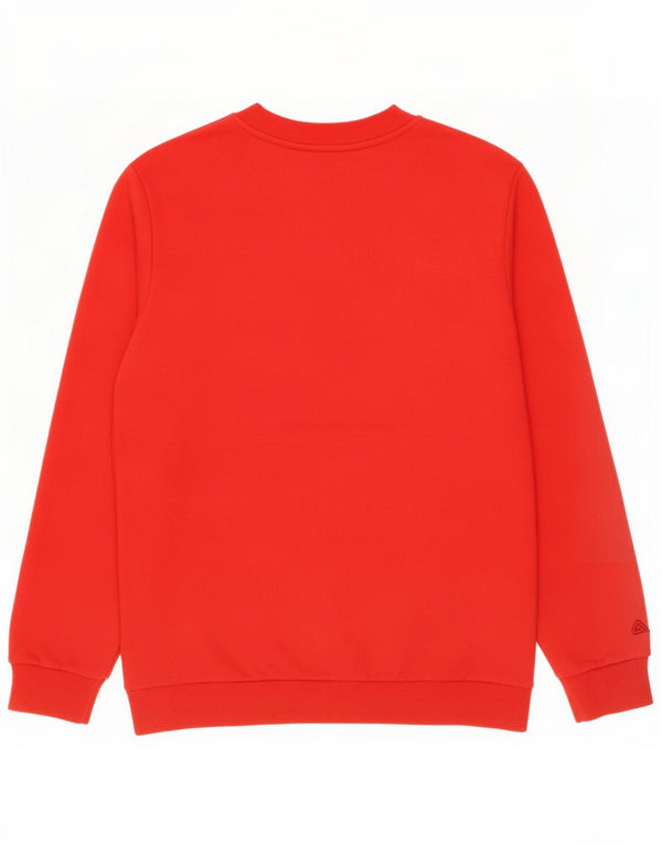 Fila Sweat-shirt surdimensionné graphique pour femme UK 8 petit coton rouge