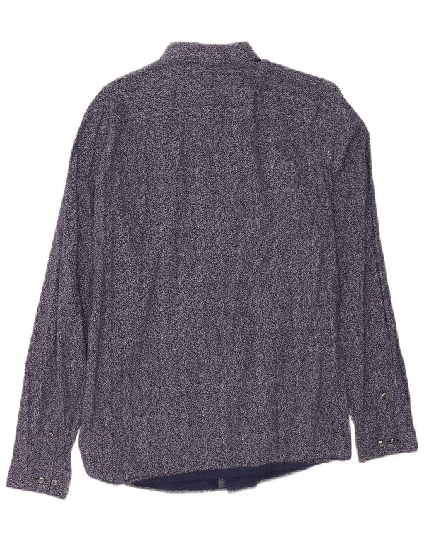 Jack & Jones Chemise Homme Taille 42 Grand Coton Floral Bleu Marine