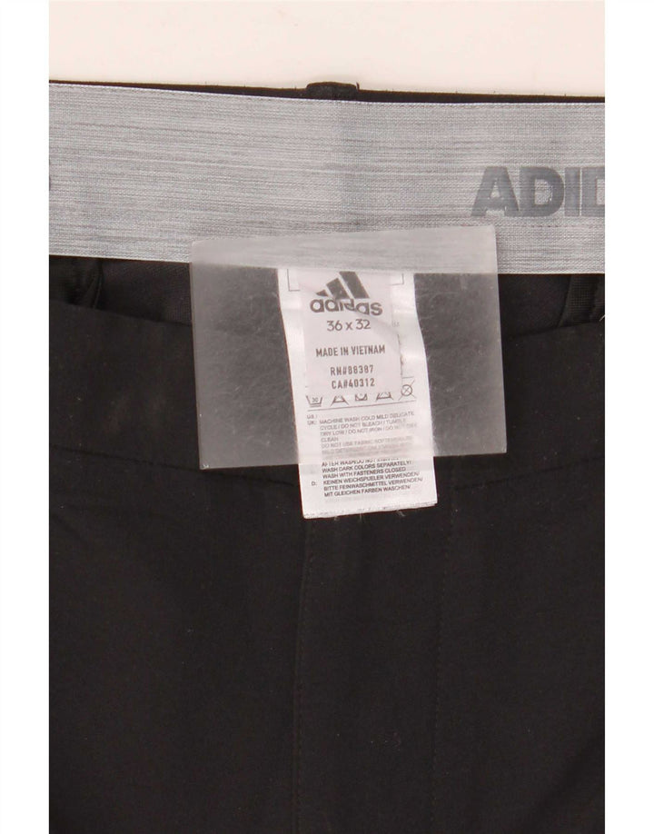 Adidas Pantalon Chino Droit Homme W36 L32 Noir Polyester