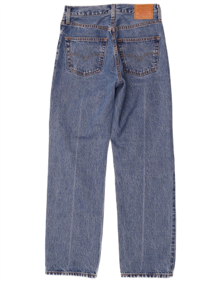Levi's Femme 501 Jean droit W26 L30 Bleu Coton Années 90