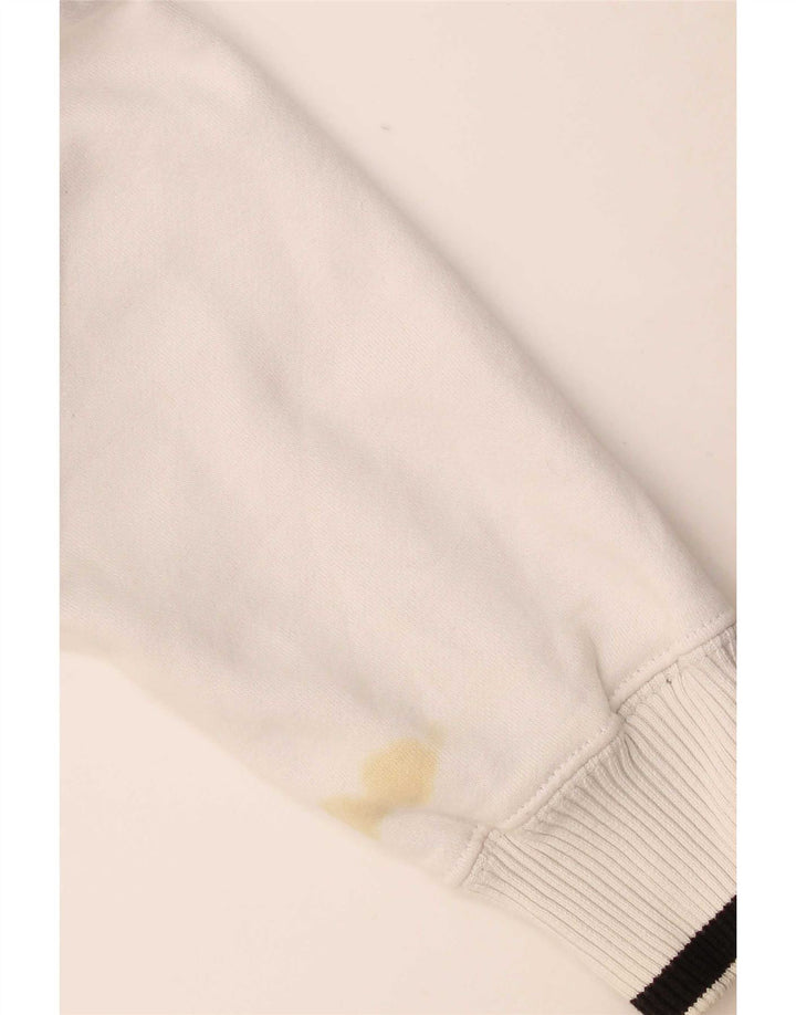 Rip Curl Pull à capuche zippé graphique pour hommes petit coton blanc