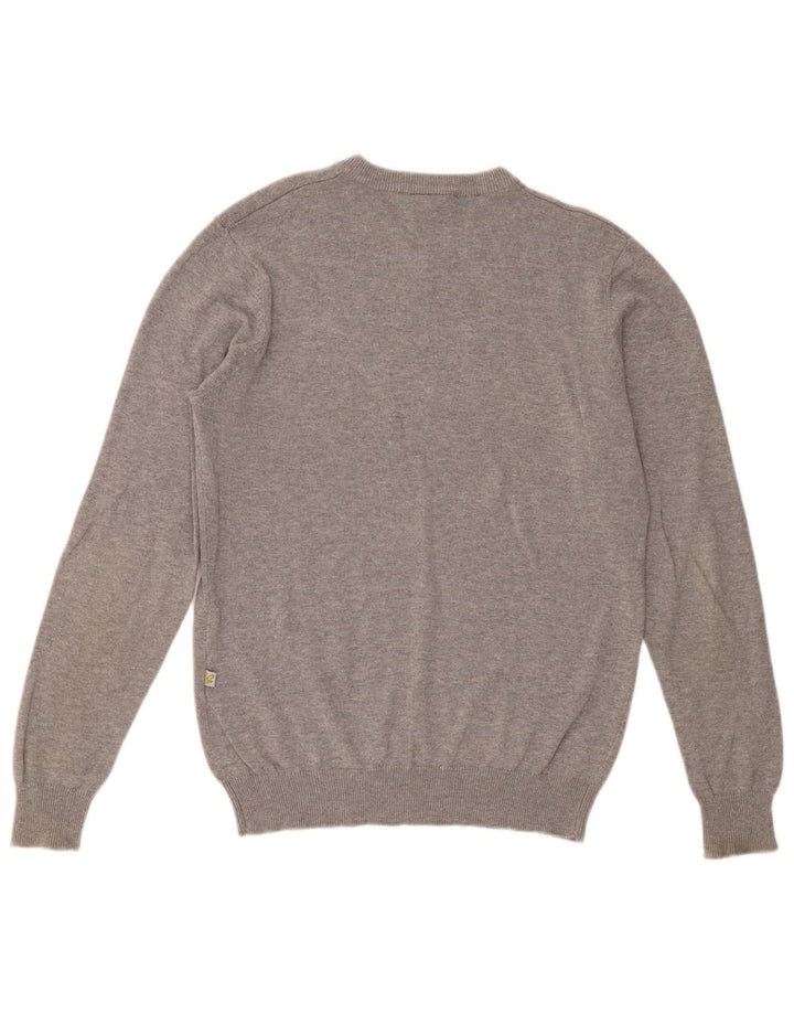 Lyle & Scott Pull Col V Homme Gris Moyen Coton
