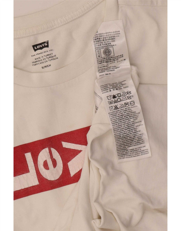 Levi's T-Shirt Graphique Homme Petit Blanc Coton
