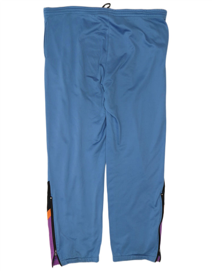 Reebok Pantalon De Survêtement Homme Large Bleu Colorblock Polyester