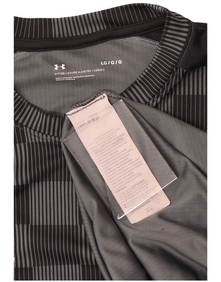 Under Armour T-Shirt Homme Haut Large Gris Vichy Polyester