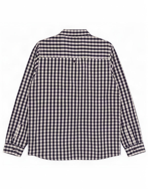Weird Fish Chemise Homme XL Bleu Marine Vichy Coton
