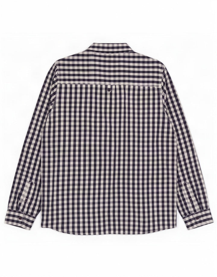 Weird Fish Chemise Homme XL Bleu Marine Vichy Coton
