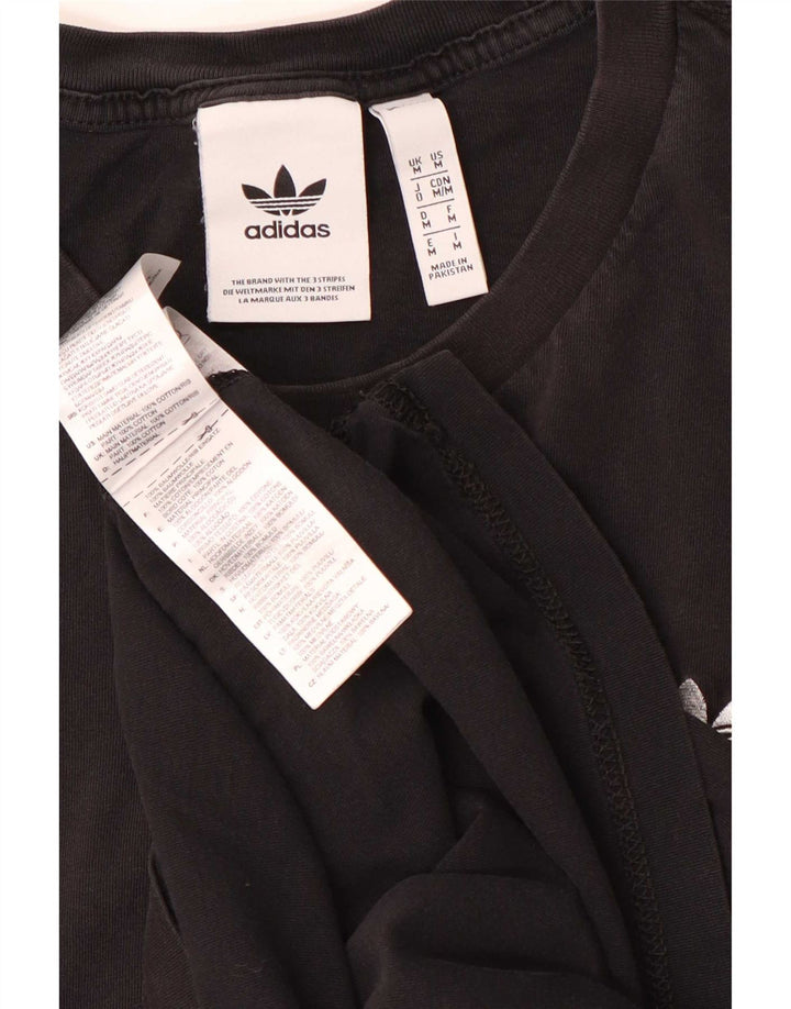 Adidas T-Shirt Homme Haut Noir Moyen Coton