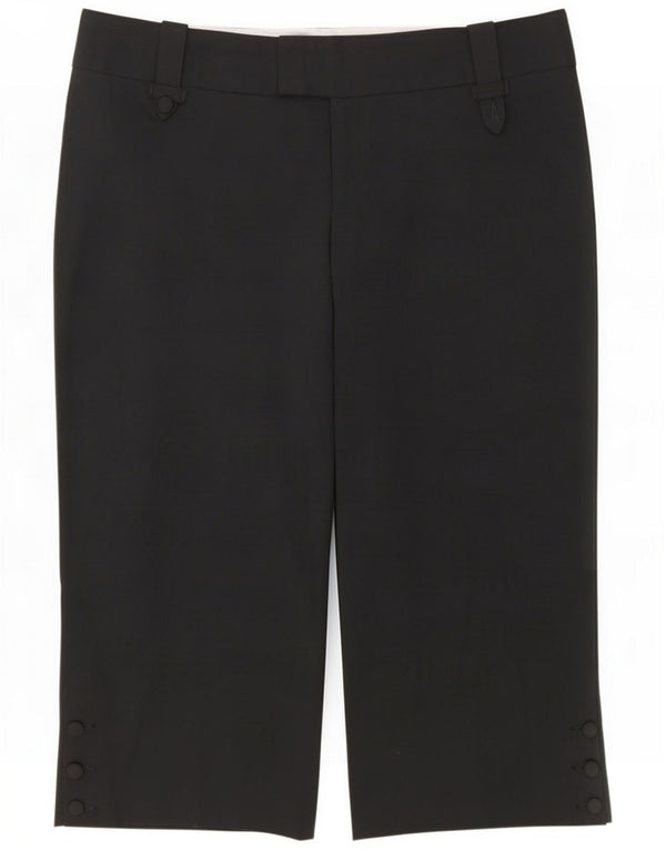 Mossimo Pantalon Capri Femme US 12 Large W34 L21 Noir Polyester