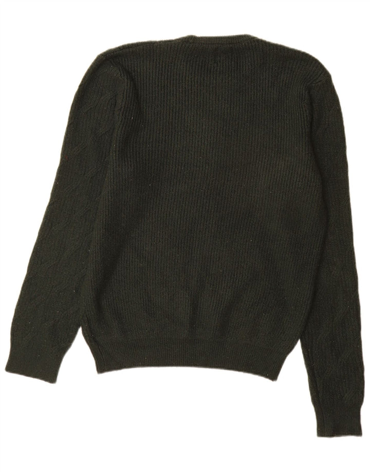Marks & Spencer Pull Col Ras du Cou Homme Vert Moyen Polyamide