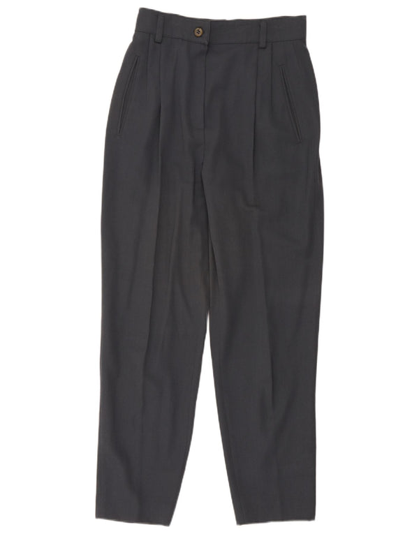 Laura Biagiotti Pantalon de Costume Femme IT 44 Medium W30 L29 Bleu Marine