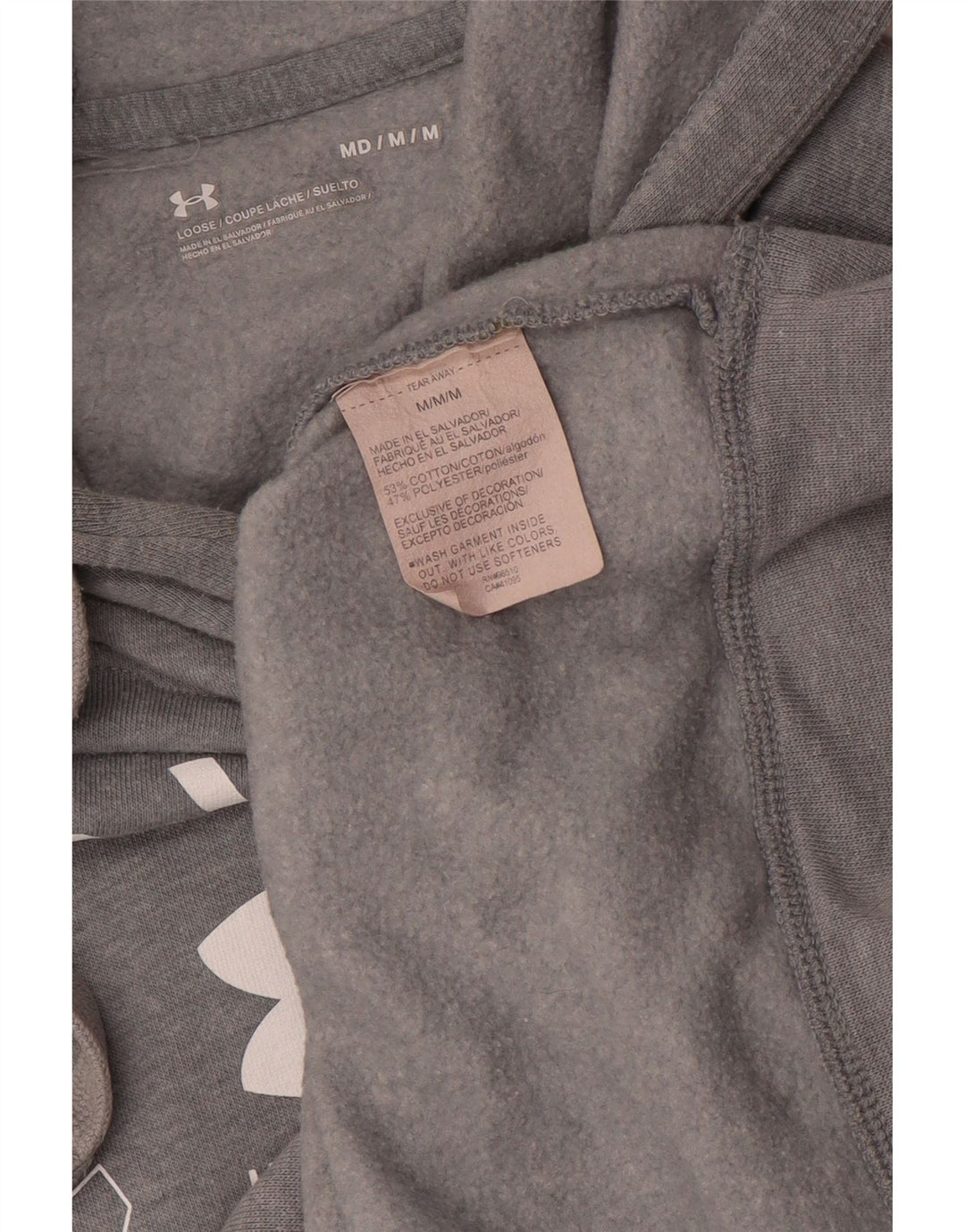 Under Armour Sweat à Capuche Nevada Graphic Homme Gris Moyen Coton