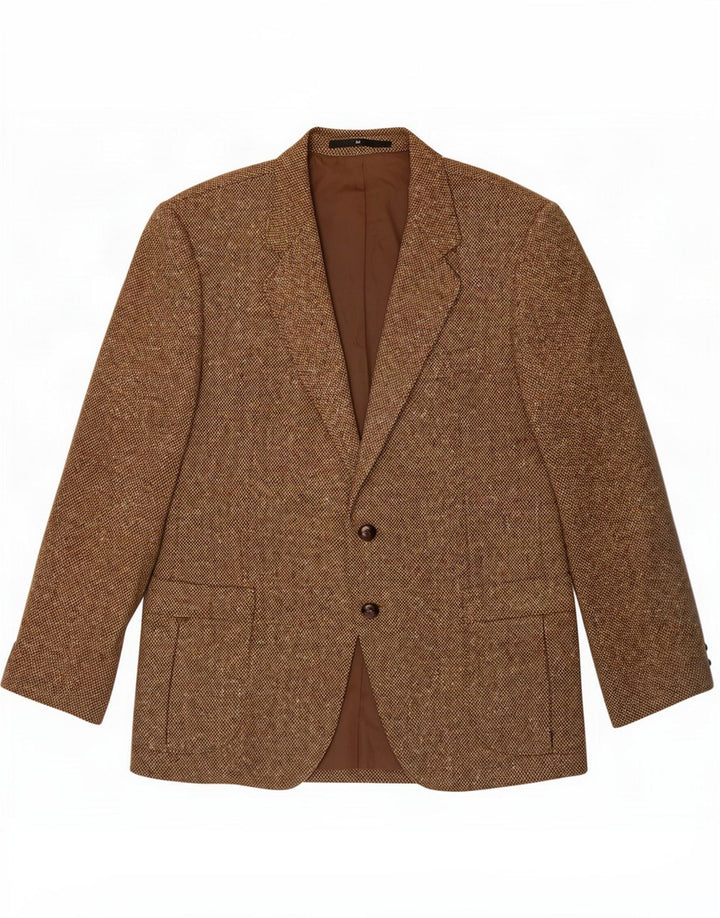 Formtreu Veste blazer 2 boutons pour homme IT 52 XL Laine vierge marron