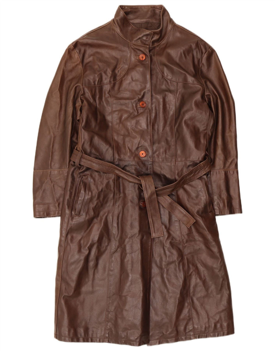 Masterpelle Manteau en Cuir Femme IT 48 XL Marron