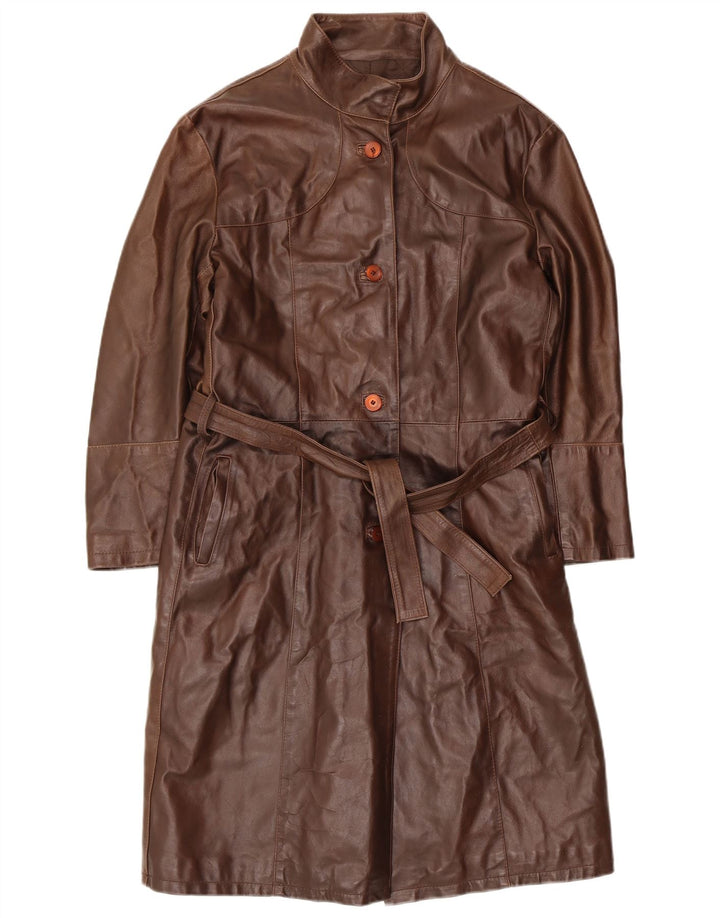 Masterpelle Manteau en Cuir Femme IT 48 XL Marron