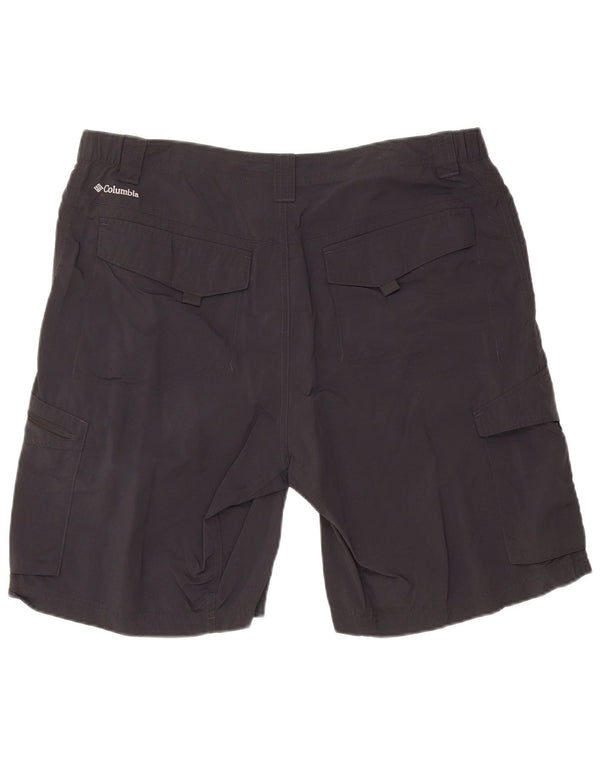COLUMBIA Short cargo Omni-Shade W36 pour homme en nylon noir Taille L