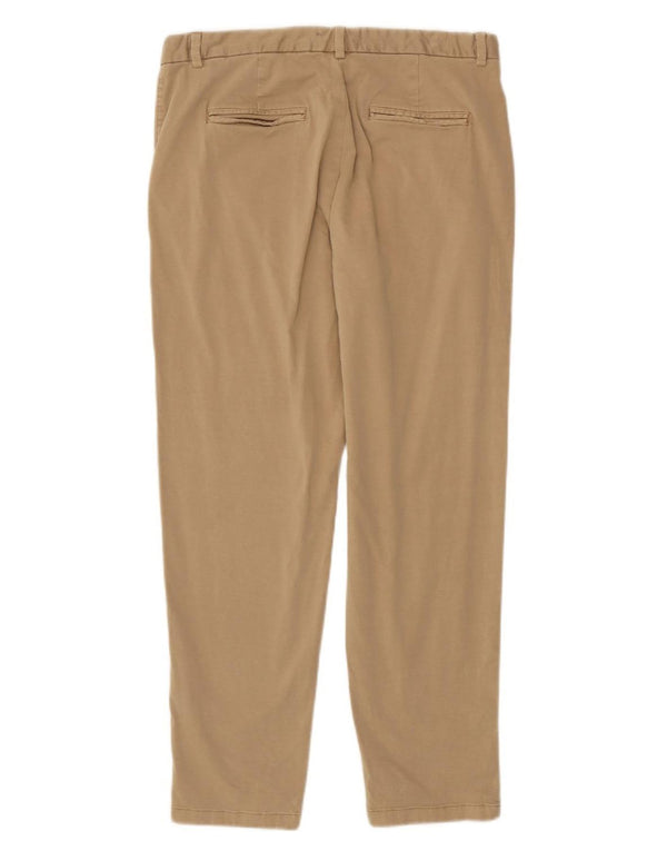 Marks & Spencer Pantalon chino slim pour femme UK 14 Large W34 L29 Coton beige