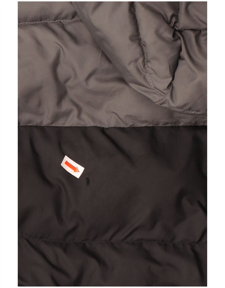 Adidas Veste matelassée à capuche pour garçon 13-14 ans Noir Colorblock Polyester