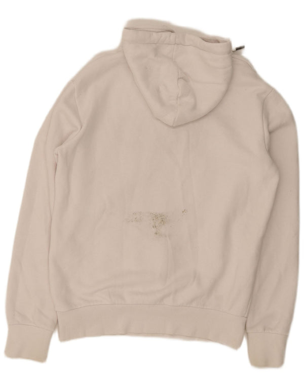 Superdry Pull à capuche graphique pour homme en coton blanc Large